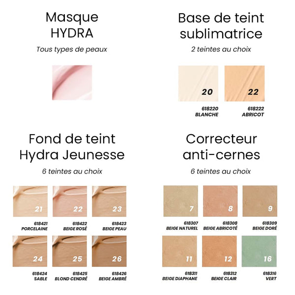 Kit Teint frais anti-âge - Maquillage peau mature