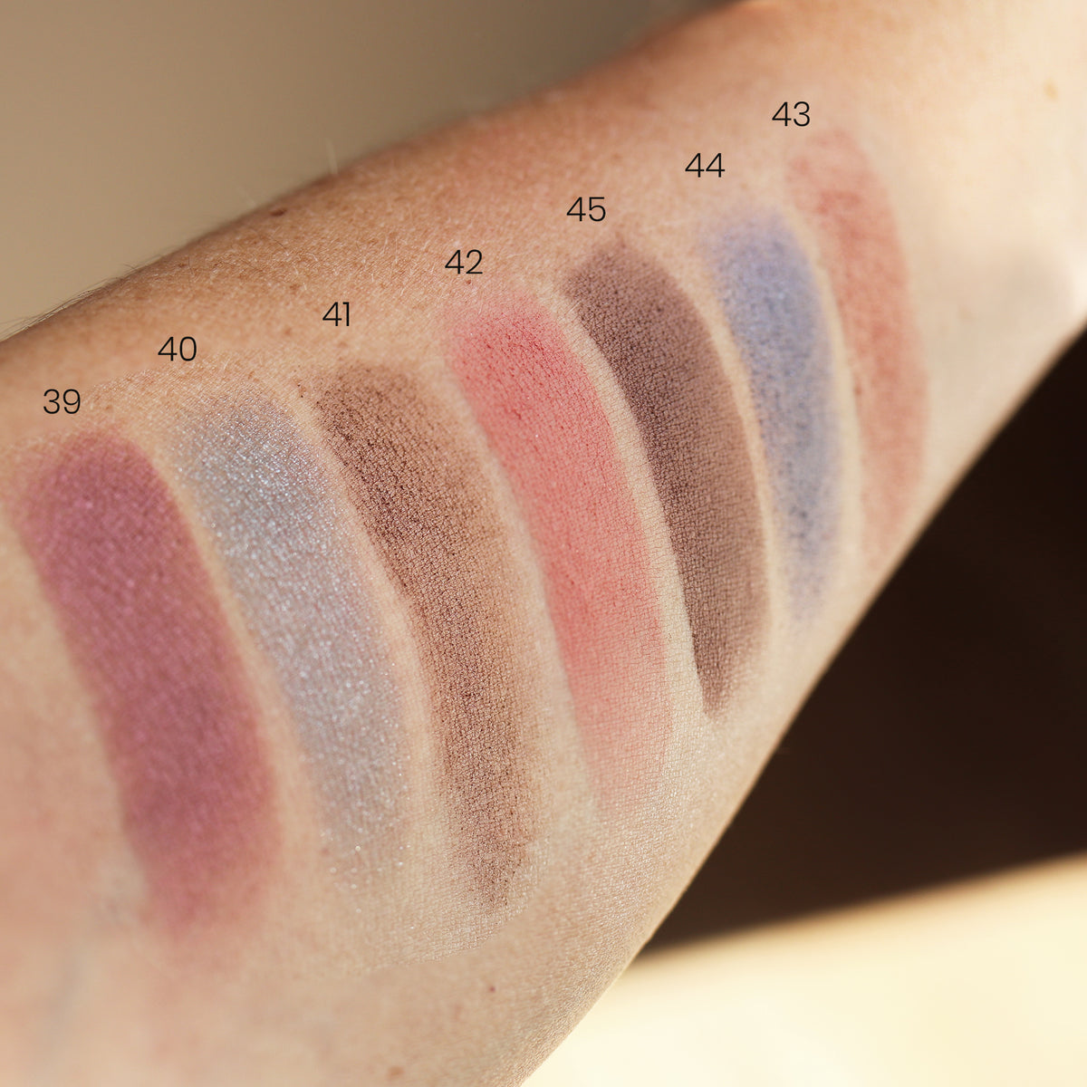 Fards à paupières nacrés miss w pro