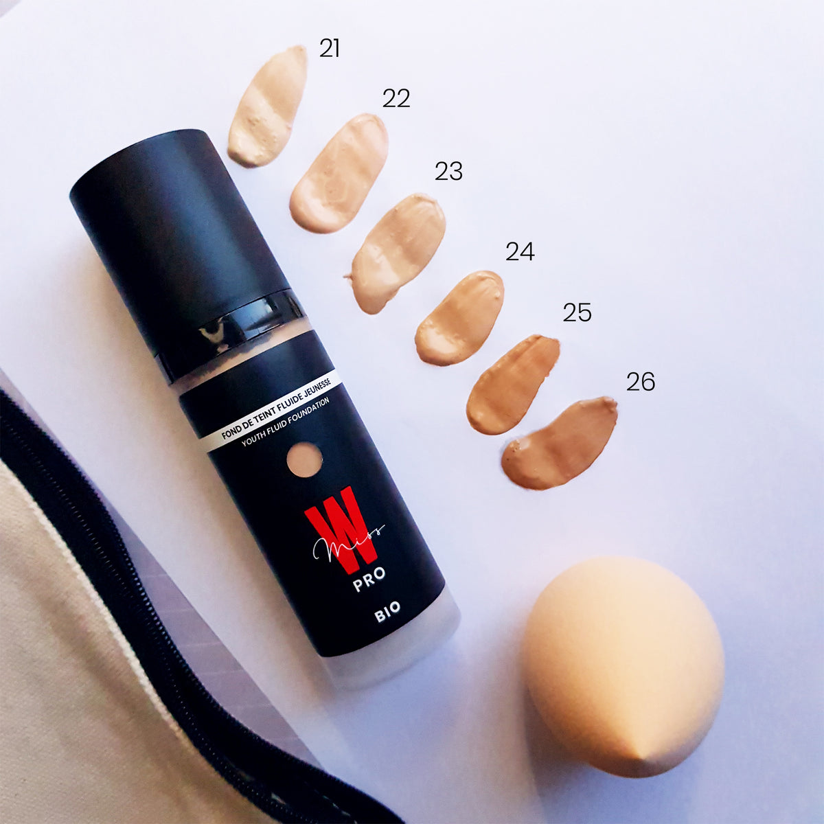 fond de teint fluide jeunesse miss w pro