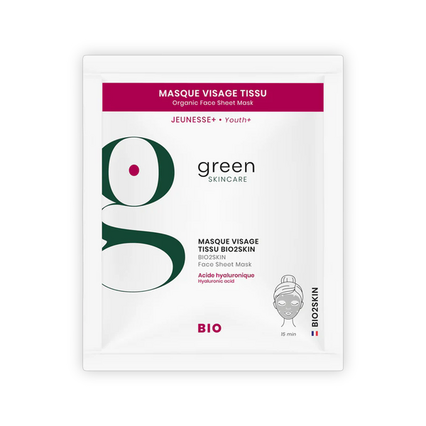 Masque visage tissu bio JEUNESSE+