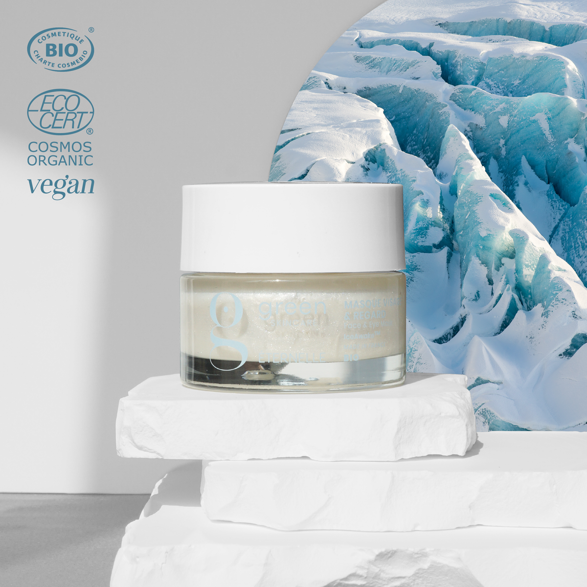 Masque visage & regard soin visage bio Eternelle Green Skincare